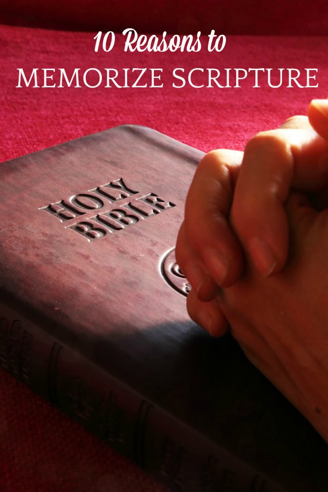 reasons to memorize scripture