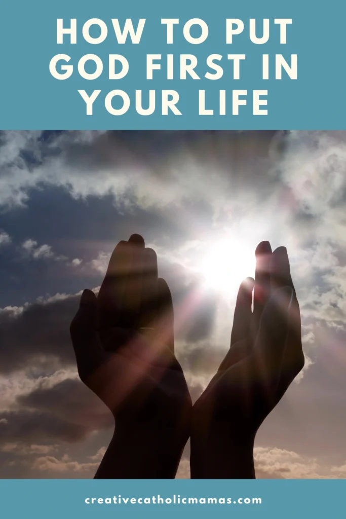 Hands lifted toward the sunlight with rays shining through clouds, symbolizing prayer and faith in God.